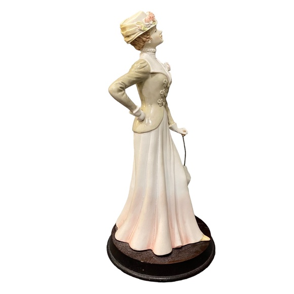 Vintage 1984 Pucci Arnart Porcelain Victorian Lady with Umbrella Figurine - Picture 5 of 9